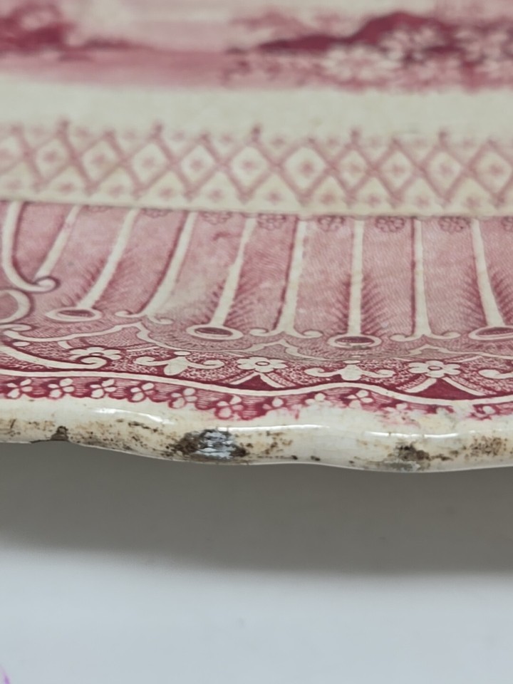 Ralph Stevenson & Sons Red Transferware 17 1/2" Platter Cologne 8 eBay