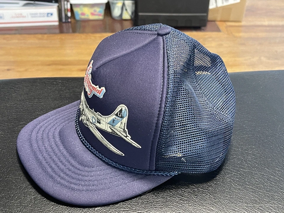 De colección Segunda Guerra Mundial Sentimental Journey Boeing B-17G Bombardero Camionero Snapback Sombrero Foto 3 de 4