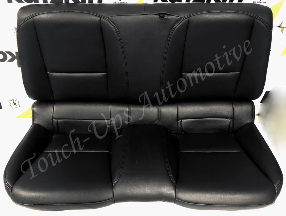 Chevrolet Camaro 2010-2015 cupé kit de fundas de asiento de cuero negro LS LT SS Foto 2 de 4