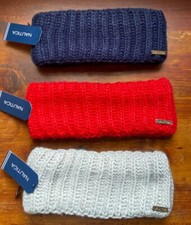 NWT Nautica Womens Cable-Knit Headband Red/Blue/Silver Color Choice Free Ship 