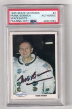 FRANK BORMAN Signed 1990 Space Shots Card #2 PSA Certified Astronaut Autograph