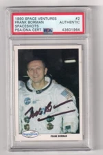 FRANK BORMAN Signed 1990 Space Shots Card #2 PSA Certified Astronaut Autograph 