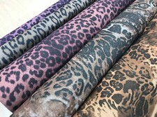 WOOL MELTON COATING FABRIC LEOPARD  150 CMS WIDE SUITING MATERIAL UPHOLSTERY 