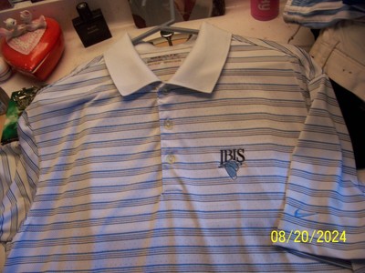 men's sz L 44'' The Club at IBIS golf polo shirt by Nike West Palm Beach Nicklaus