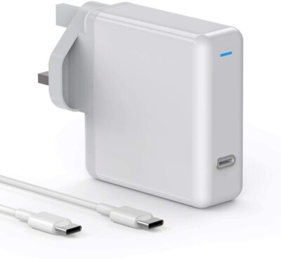 61W USB C Ladegerät Typ C Netzteil kompatibel mit Macbook 12 Zoll
