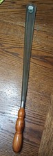 Vintage Shoe Horn Made In Italy Wooden Handle 21.5"
