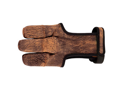 Traditioneller Leder Schießhandschuh Fingerschutz Bogensport Bogenschiessen