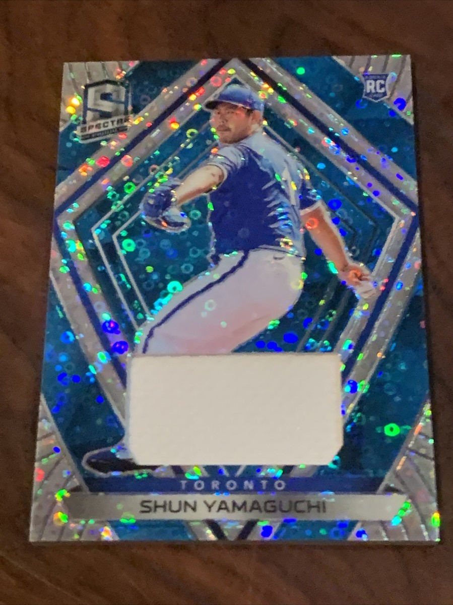 2020 Panini Spectra Silhouettes Neon Blue 19 Shun Yamaguchi 59/99