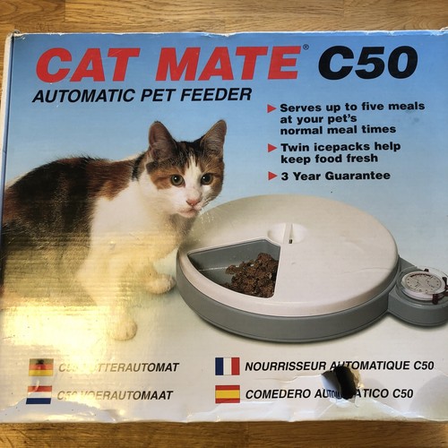 Cat Mate C50 Automatic Pet Feeder 2001 NEVER USED eBay