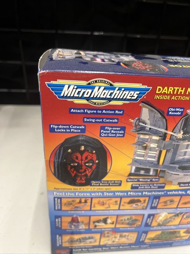 Micro Machines Star Wars Episodio I Darth Maul Theed Generador Juego ¡Raro! - Imagen 9 de 16