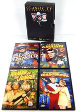 4 DVD SET 50s CLASSIC TV FLASH GORDON LONE RANGER RAMAR OF JUNGLE CLASH OF MOONS