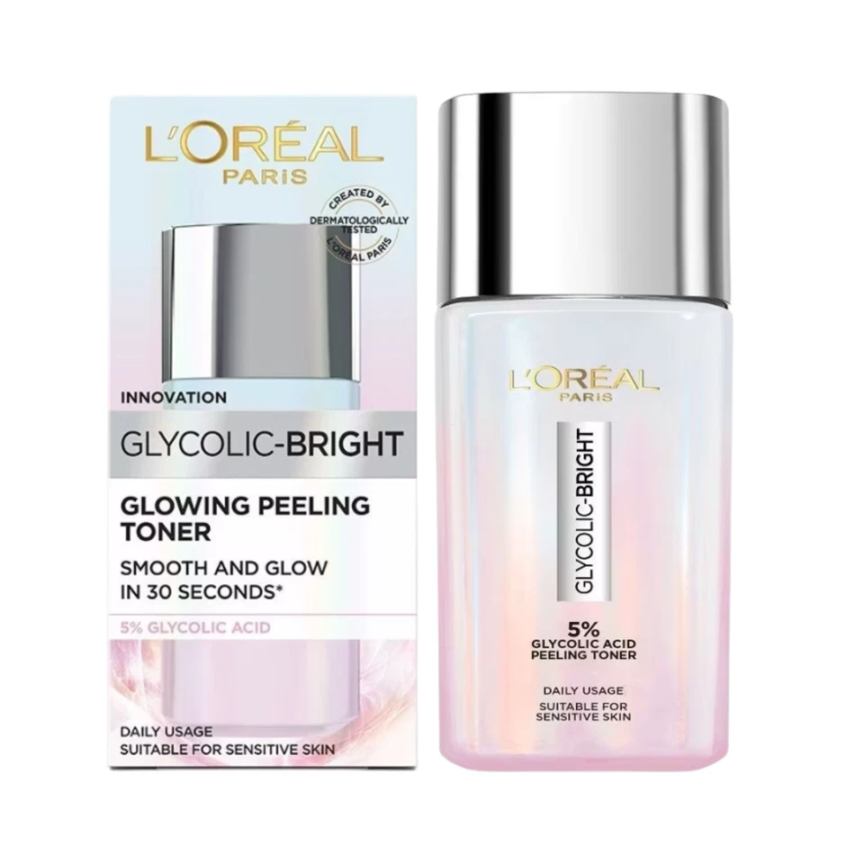 2x Tónico exfoliante brillante brillante glicólico Loreal suave y brillante en 30 segundos. 65 ml. Foto 2 de 4