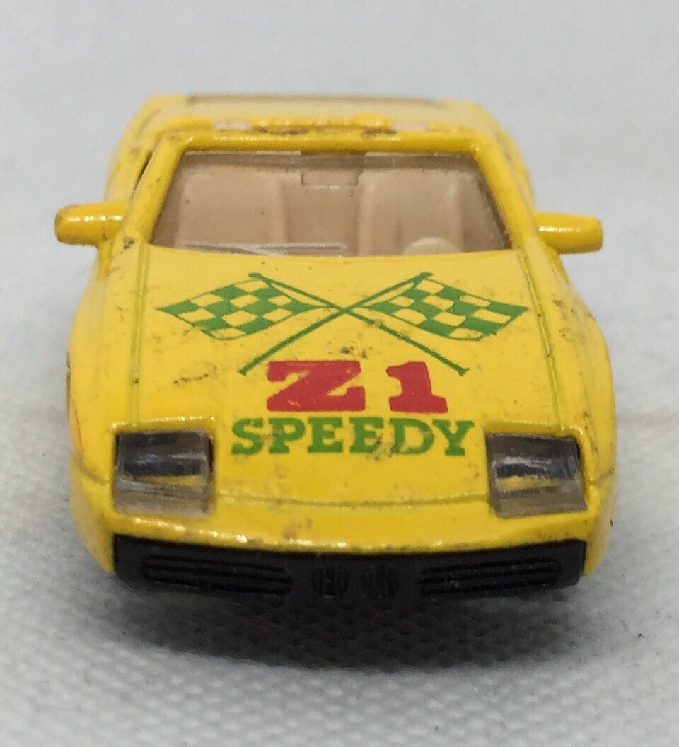 Vintage Summer Marz Karz Yellow BMW Z1 Speedy Loose Diecast 1:64