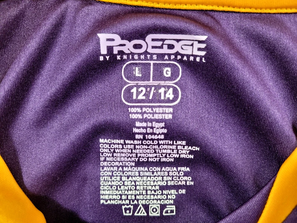 Northern Iowa Panthers Basketball Jersey Youth Large (12/14) Purple UNI Athletic - Image 3 of 4