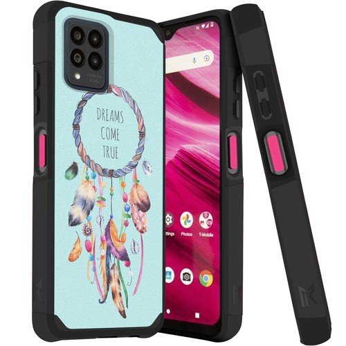 For T-Mobile Revvl 6x 5G/6x Pro 5G Hybrid Case Mount Friendly Rubber Hard Cover - Zdjęcie 59 z 66