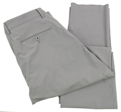 ZANELLA ACTIVE Mens Gray NOAH Slim Fit Stretch Tech Pants 32 Italy NWT