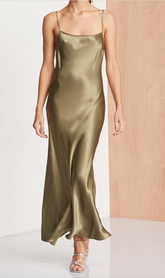 bec and bridge navy slip dress