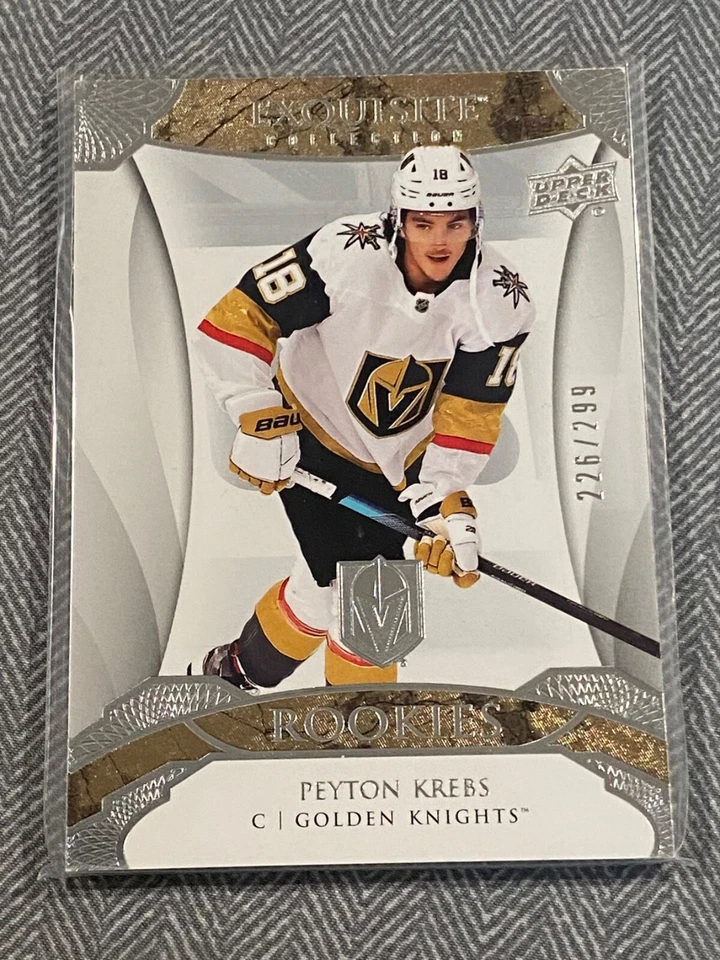 2020-21 Exquisite Collection Rookies #R-PK Peyton Krebs /299 - Image 4 of 4