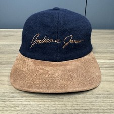 Vintage Indiana Jones Adjustable Leather Strap Hat Cap Lucasfilm Made In USA
