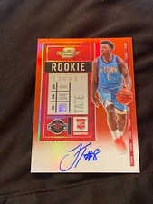 Jae’sean Tate 2020 contenders optic red auto autograph #123 80/99