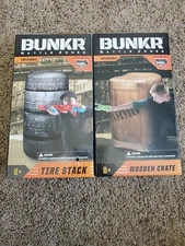 BUNKR Battle Zones Tire Stack & Wooden Crate Inflatable 