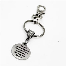 Light Shall Shine In Thy Ways Keychain, Job 22 23, Clip On Keychain