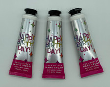 Bath  Body Works Happy Birthday Buttercream Shea Butter Hand Cream X3