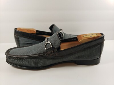 Donald J Pliner Darrin 3-K Dark Gray King Fabric Loafers  display picture 3
