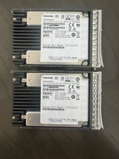 LOT OF 2 x Toshiba PX05SVB320 3.2TB SAS SSD 2.5" HDD - 70% Health 