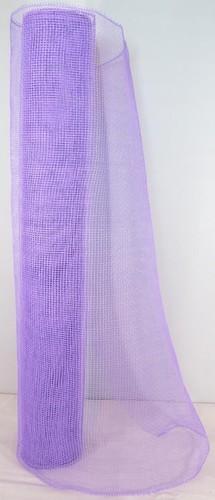 Tessuto decorativo mesh 900 x 50 cm su rotolo piccole maglie, viola - Foto 1 di 4