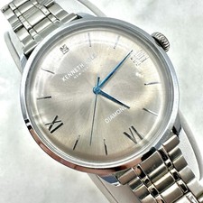 Kenneth Cole Men s Silver Time 42mm Watch KC51051001 New Battery Sz 6.5