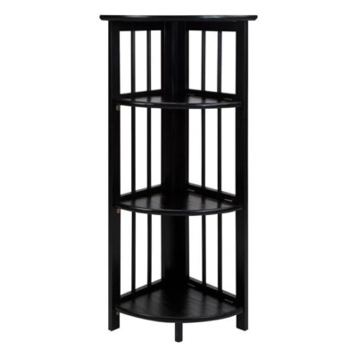 4 Tier Bookcase Thin Bookshelf Tall Vertical For Wall Book Shelf Small Narrow