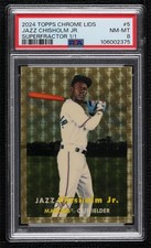 Marketplace image: 2024 Chrome Lids Mitchell & Ness Superfractor 1/1 Jazz Chisholm Jr #5 PSA 8 0s2