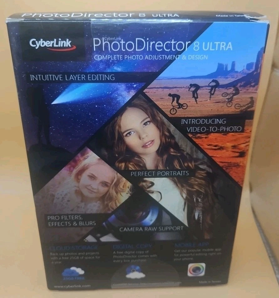 New CYBERLINK PHOTO DIRECTOR 8 ULTRA FOR WINDOWS AND MAC Box 2016 with code - Image 2 of 3
