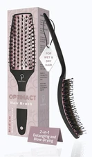 Curved Vented for Blow Drying - Boar Bristle Brush (Medium) with Comfortable Han