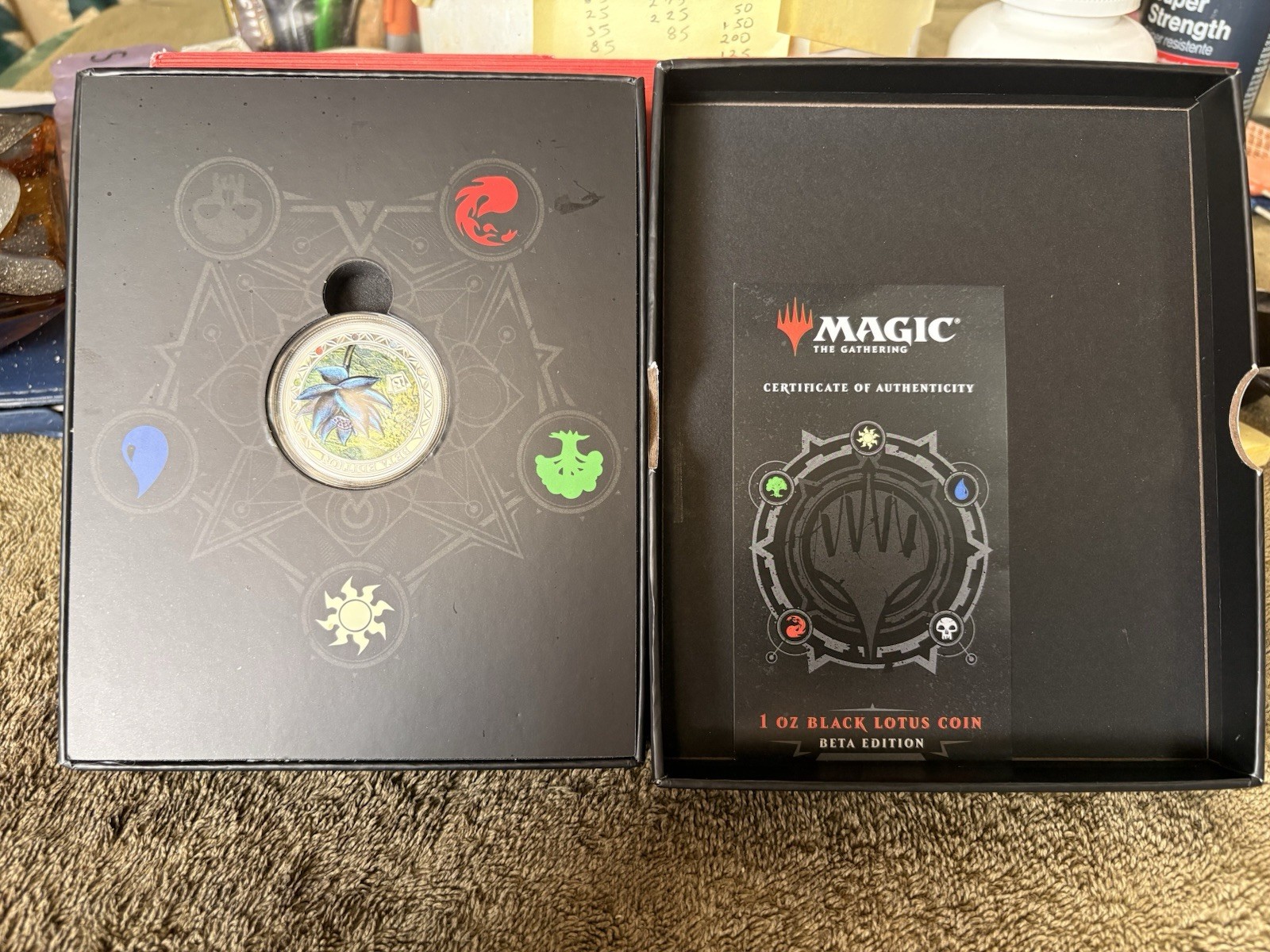 2024 Samoa Magic The Gathering Black Lotus Beta 1oz Silver Coin view 3