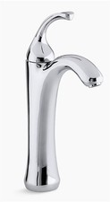 Kohler Forte Tall 1-Hole/Hndl Low-Arc Bath Rm Faucet Polish Chrome K-10217-4-CP