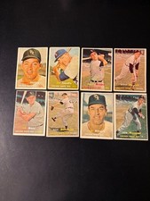 1957 Topps Baseball Lot of 8 Diff. ALL WHITE SOX. Vg to Ex+ Jim Landis W.Dropo