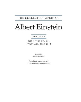 The Collected Papers of Albert Einstein, Volume 4 (English) Albert Einstein Buch