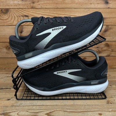 Brooks Turnschuhe Damen Größe UK 7 Ghost 17 schwarz grau weiß Straßenlaufschuhe