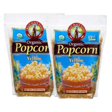 Organic Yellow Popcorn Kernels | 5 lb | Pack of 2 | Non-GMO | Grain Place Foods