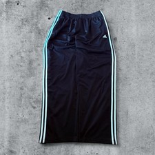 Vintage Adidas Adibreak Snap Pants Size L Black 3 Stripe Y2K Tear Away Track EUC