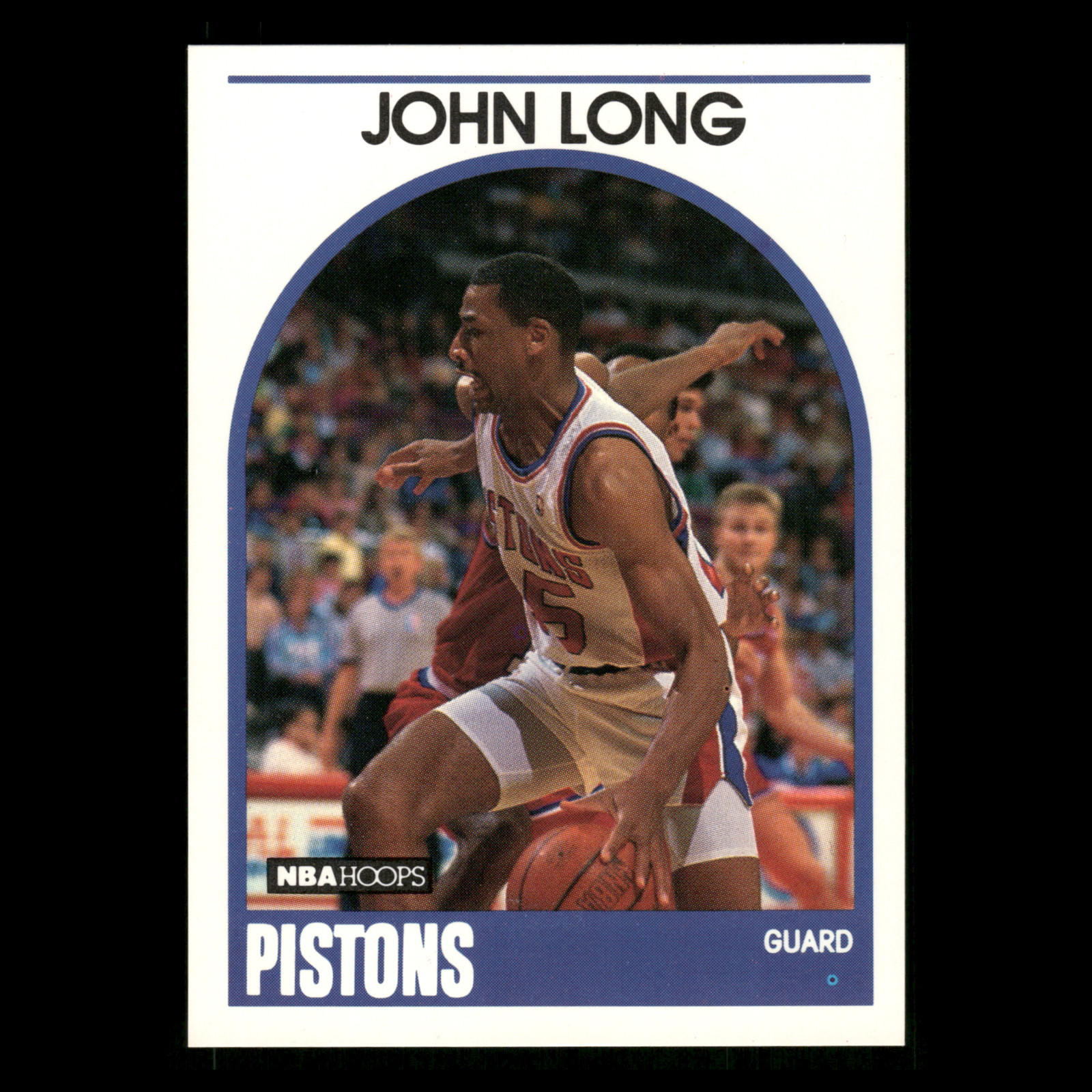 John Long #167 1989-90 Hoops Detroit Pistons Basketball Card NBA
