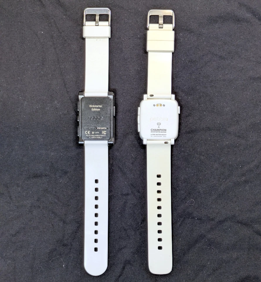 Pebble Classic & Pebble Time Kickstarter 2x Champion Watches - Read Description - Image 2 of 4