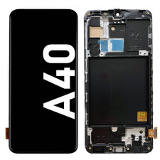 ECRAN LCD POUR SAMSUNG GALAXY A40 ASSEMBLE SUR CHASSIS SM-A405F