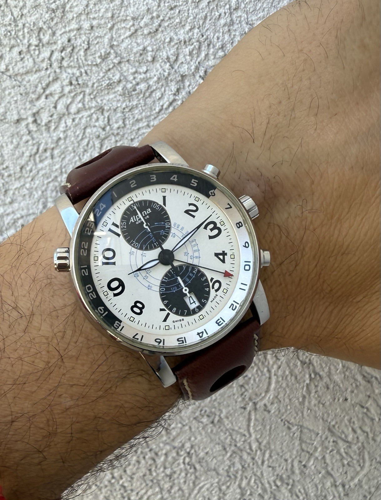 Alpina Startimer Chronograph Automatic Panda Dial… - image 1