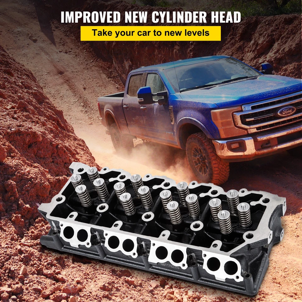 Cylinder Head Fit For Ford F-250 F-350 F-450 03-07 6.0L Diesel 18mm Foto 2 de 4