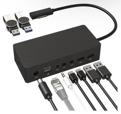 Microsoft Surface Dock 1661 Docking Station w/ 90W Power Supply Pro 3 4 5 6 7