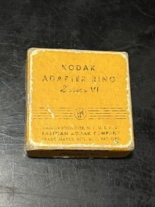 Kodak Series VI Adapter Ring 1 1/4 Inch 31.5 mm Push On + Retaining Ring.