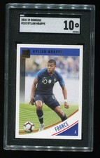 Kylian Mbappe 2018 Panini Donruss Rookie Card RC #132 SGC 10 Real Madrid Soccer. rookie card picture